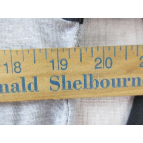 adidas Hoodie Womens Small Gray Black Cotton Long Sleeve Spell Out Logo Pullover - Picture 10 of 10